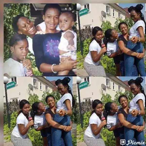 Four Nigerian sisters recreate childhood photo